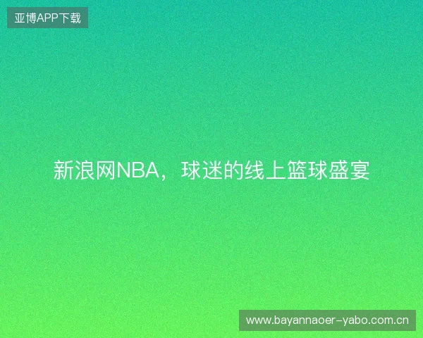 新浪网NBA，球迷的线上篮球盛宴