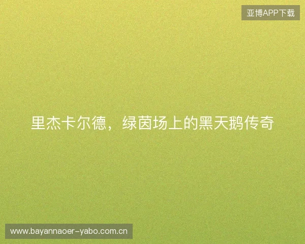 里杰卡尔德，绿茵场上的黑天鹅传奇